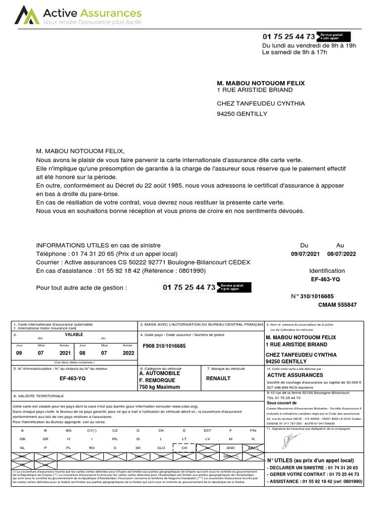Documentation risques assurances