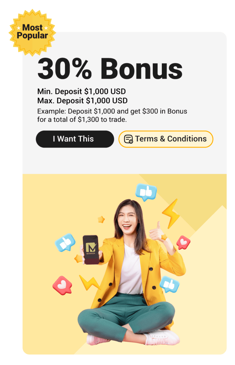 Monaxa promotion avec détails sur l'espace client et application mobile, offrant une expérience de trading sans friction.