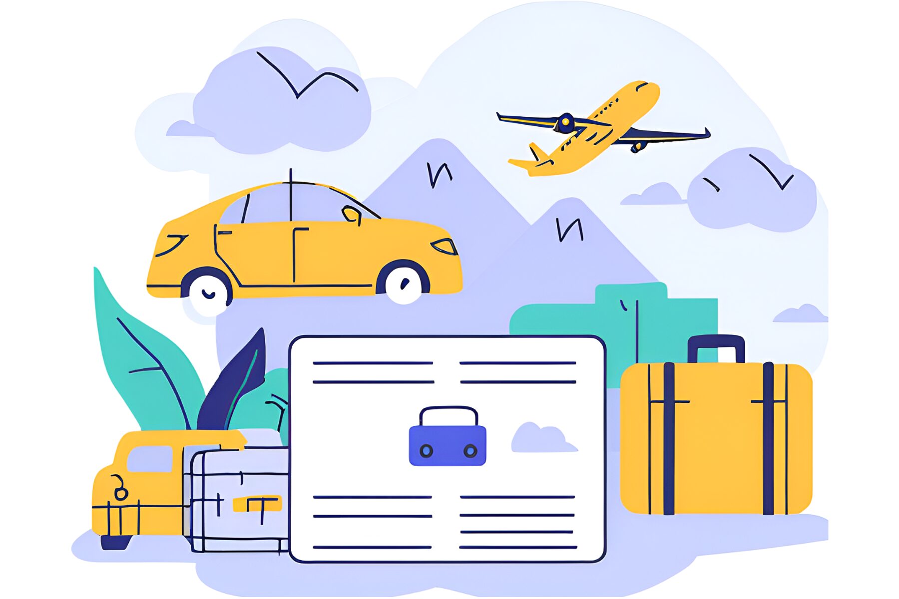 illustration voyage USA