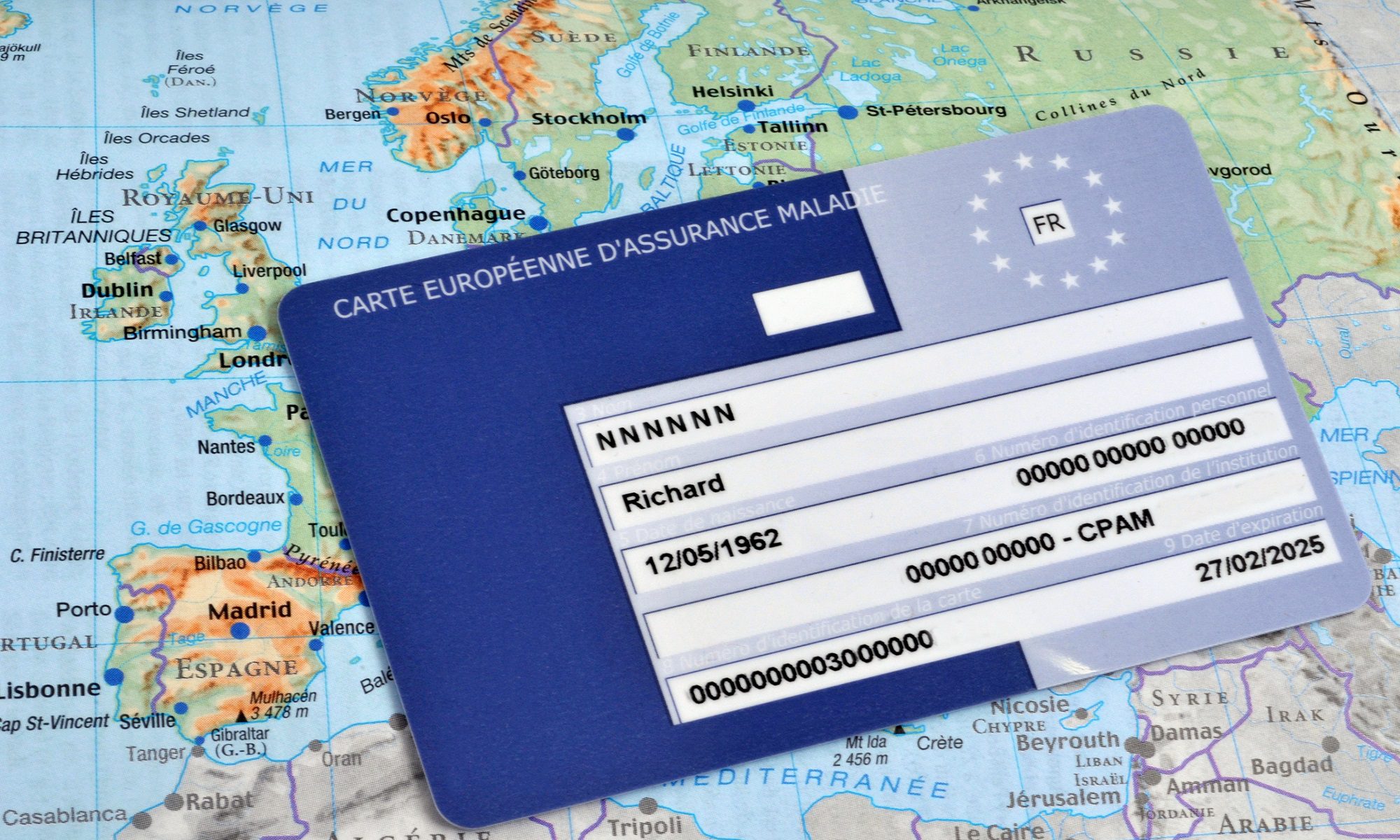 Carte Européenne d'assurance touriste