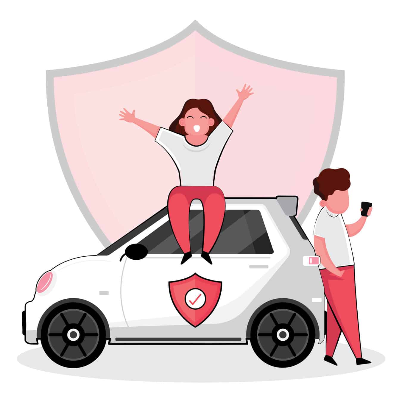 Jeune conducteur montrant ses papiers pour une assurance auto temporaire